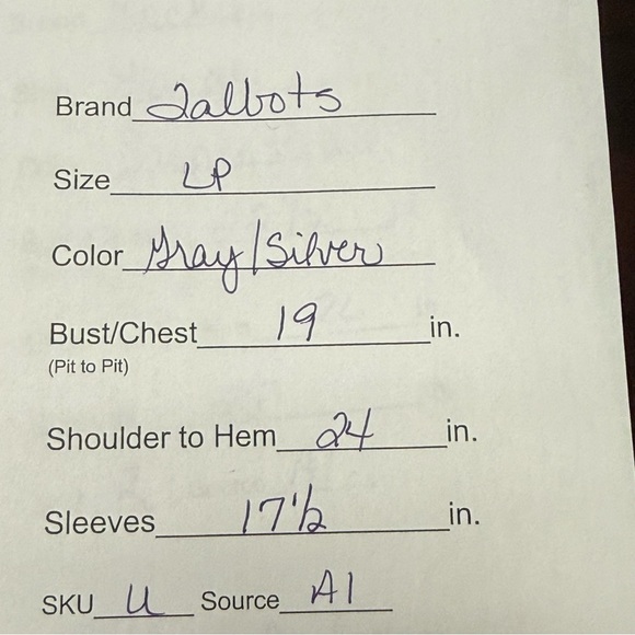 Talbots Petite Cashmere Metallic Gray Sweater LP Soft Luxe Classic Knit Top - Picture 9 of 9